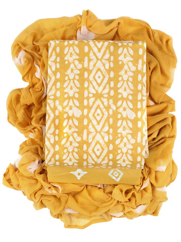 Batik Charm Cotton viscose blend Dress Material