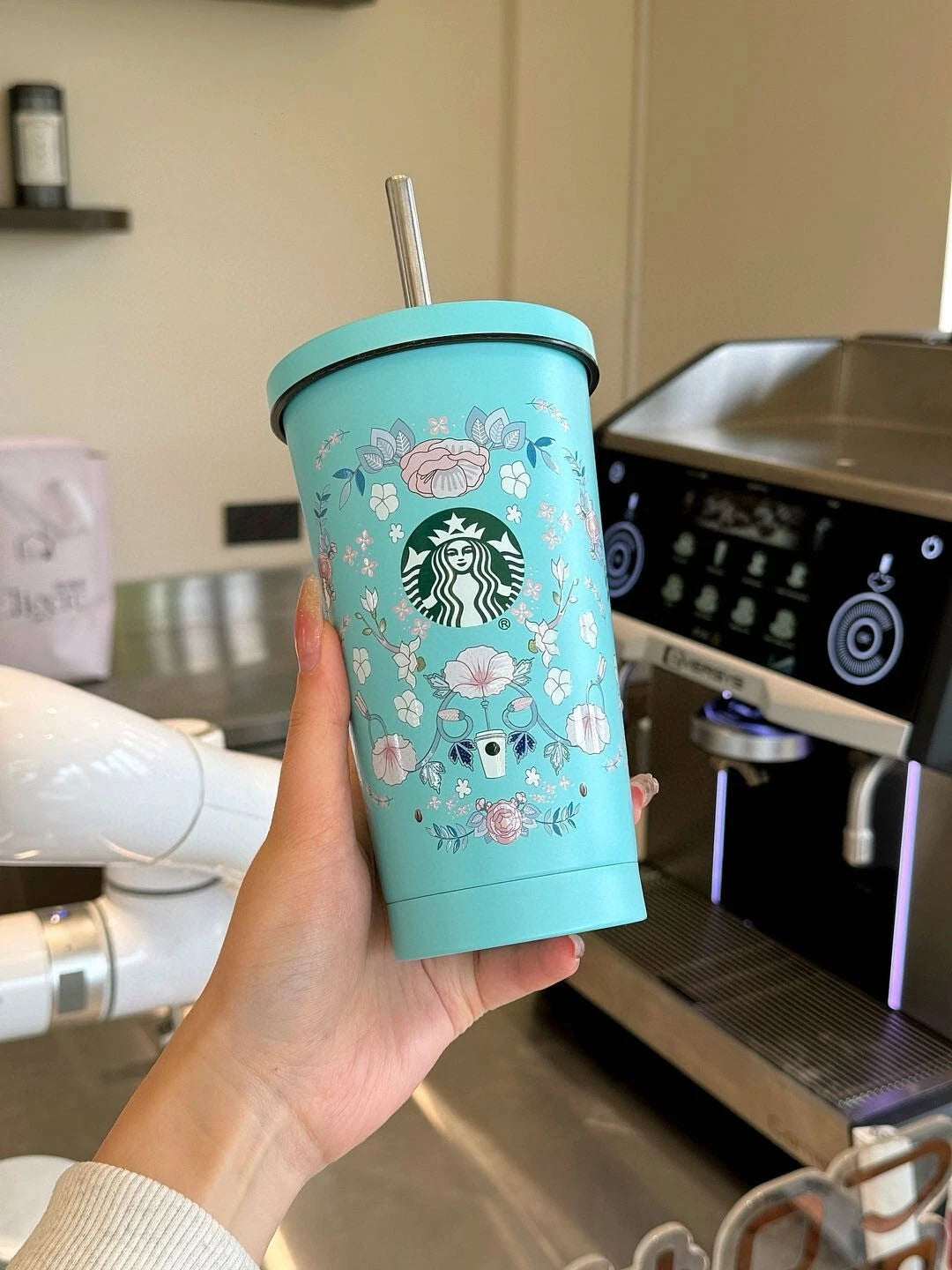 Starbucks Floral Mint Limited Edition Tumbler – 700ML