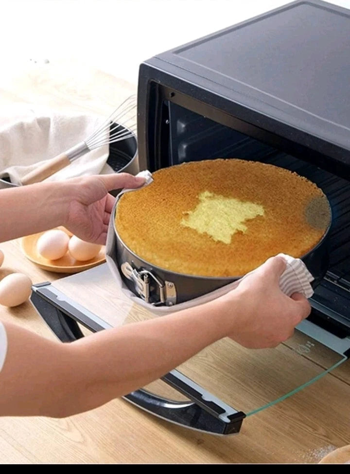 3-Piece Non-Stick Springform Cake Pan Set (Heart, Round & Square)
