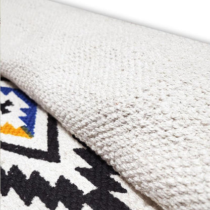 Geo Stride Cotton Runner Rug – 2 x 5 Feet (1 Pc)