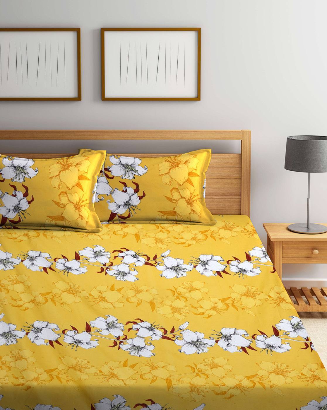 DreamWeave Premium Cotton Blend King Size Bedsheet Set