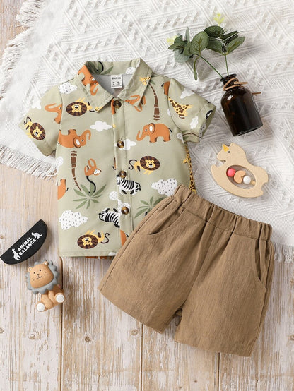 Tiny Trendz – Kids Cotton Shirt & Pant Set