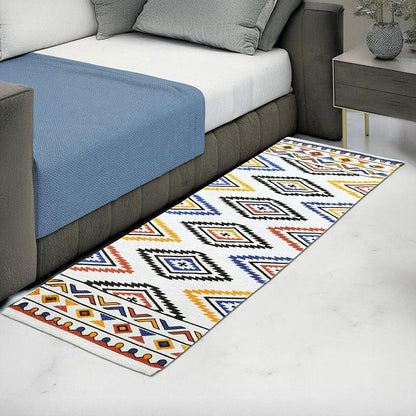 Geo Stride Cotton Runner Rug – 2 x 5 Feet (1 Pc)