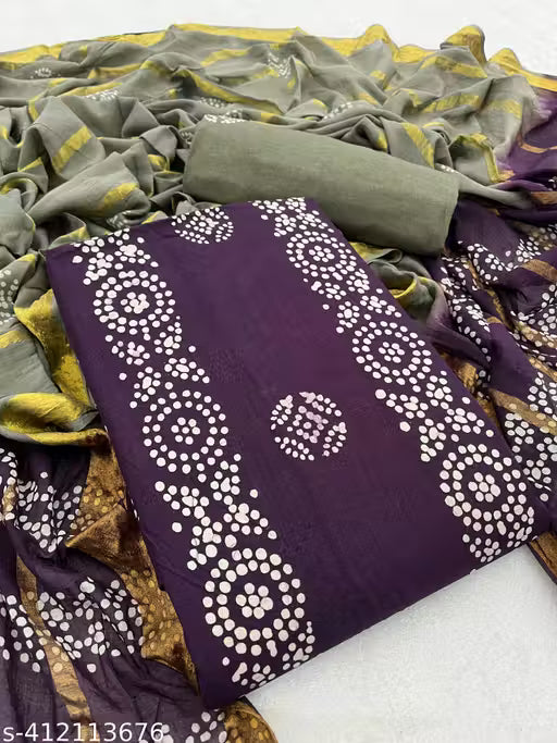 Handcrafted Batik Bliss Cotton Suit Set