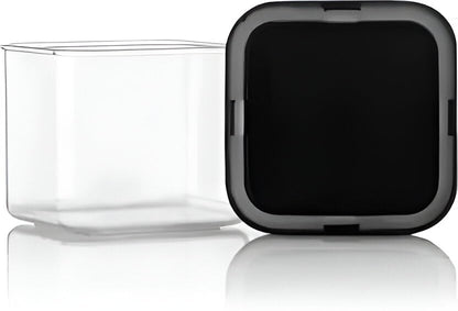 Multipurpose Transparent Square Containers Set For Kitchen Storage/Unbreakable Plastic Airtight Box (500 ml Each, Set of 6 pc)