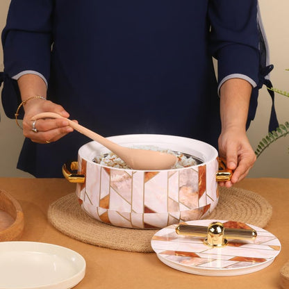 Elegance Royal Inner Steel Casserole Set of 3 (1700ml, 1200ml, 600ml)