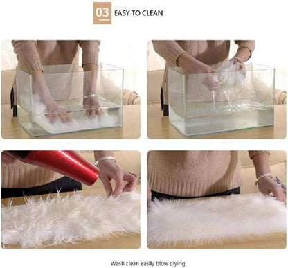 Catchy Fur Cushion Cover Pack of 2 – Gray (30cm x 30cm)