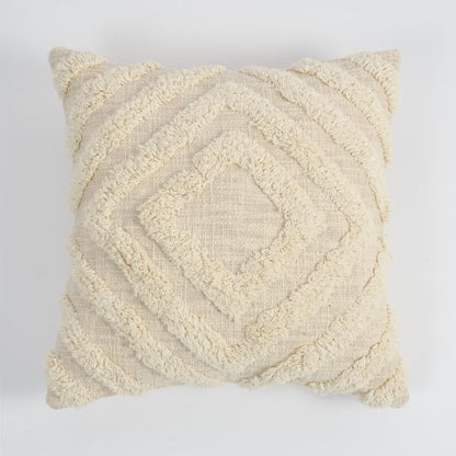 Attractive Soft Hand Tufting Cushion Pillow Cover Case (Set 0f 2)