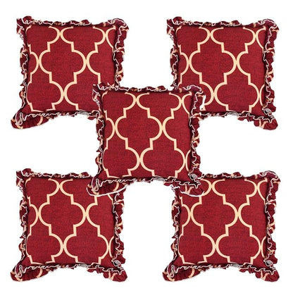 Abstract Design Decorative Frill Diwan Set – 8 Pcs