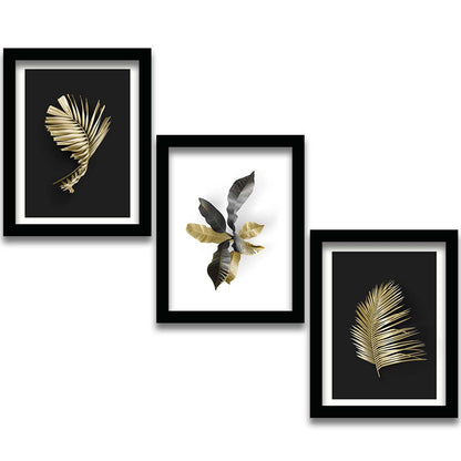 Modern Art Framed Wall Posters – Set of 3 (11 x 14 inch)