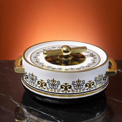 Elegance Royal Coral Black Inner Steel Casserole Set of 3 (1700ml, 1200ml, 600ml)