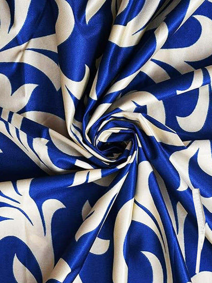 Floral Print Polyester Standard Curtain Pack of 2