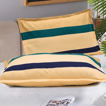 Multicolor Stripes Prime Collection Double Bedsheet with  Pillow Covers