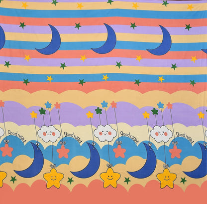 Cartoon Comfort Microfiber Kids Bedsheet Set – Double (90x90 inch)