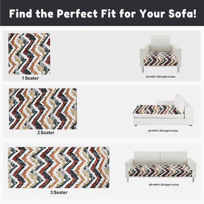 Premium 3D Printed Quilted Velvet Sofa Cover – 3 Seater