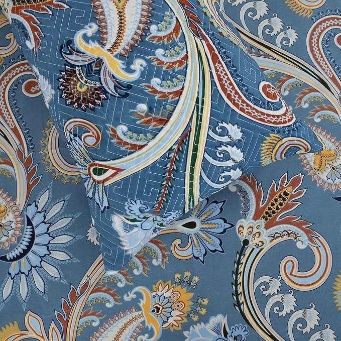 Royal Bloom 5-Piece Embroidered Cotton Bedsheet Set – King Size