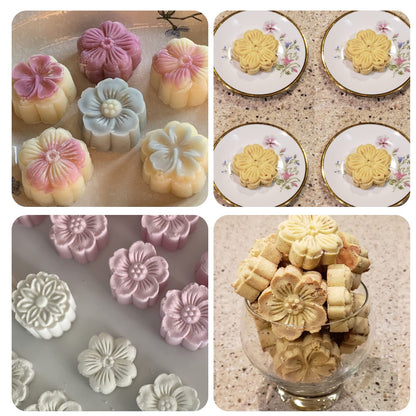 Cake Mold Set 4pcs 50g Cookie Stamps, DIY Hand Press Cookie Dessert Cutter Pastry Decoration Tool Cake Mold Set 4pcs 50g Cookie Stamps