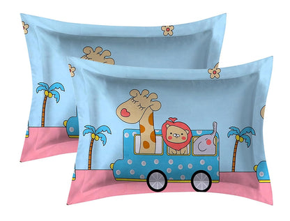 All-Round Elastic Fitted Cartoon Double Bedsheet Set (King Size)