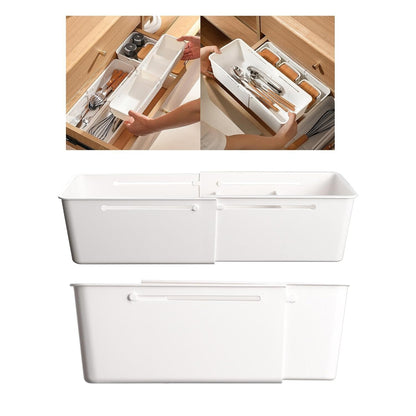 Adjustable Drawer Organizer Removable for Kitchen Office Supplies Study Room (Pack of 3)