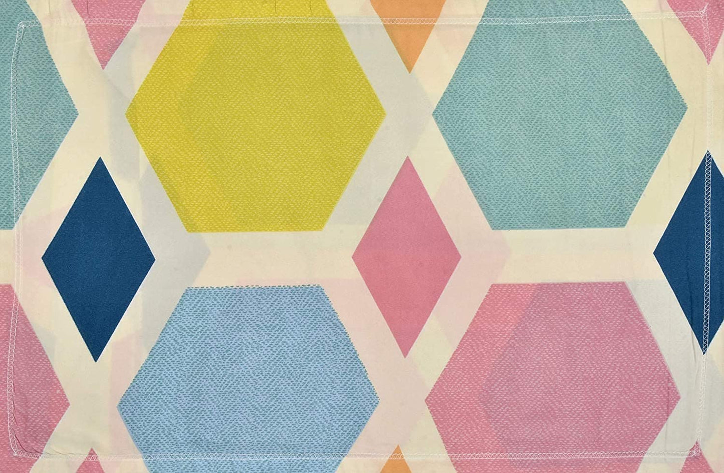 Multicolor Geometric Classic Diwan Cover Set of 8 Pieces