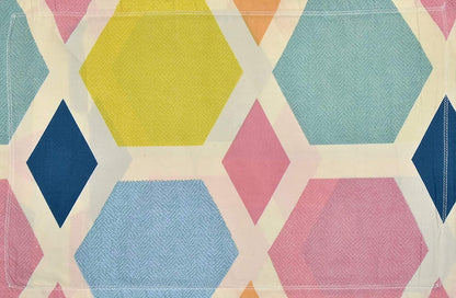 Multicolor Geometric Classic Diwan Cover Set of 8 Pieces