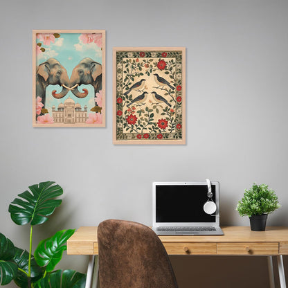 Madhubani Pichwai Wall Painting for Living Room & Bedroom