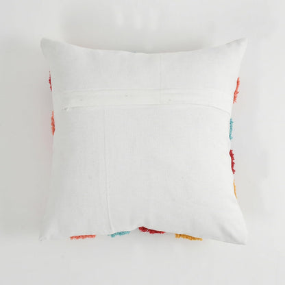 Multicolor Squares Cotton Cushion Covers – Set of 5 (16 x 16 Inches, 230 TC)