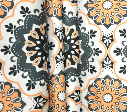 Ethnic Printed Velvet Sofa Cover Set – 3 Seater