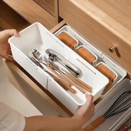 Adjustable Drawer Organizer Removable for Kitchen Office Supplies Study Room (Pack of 3)