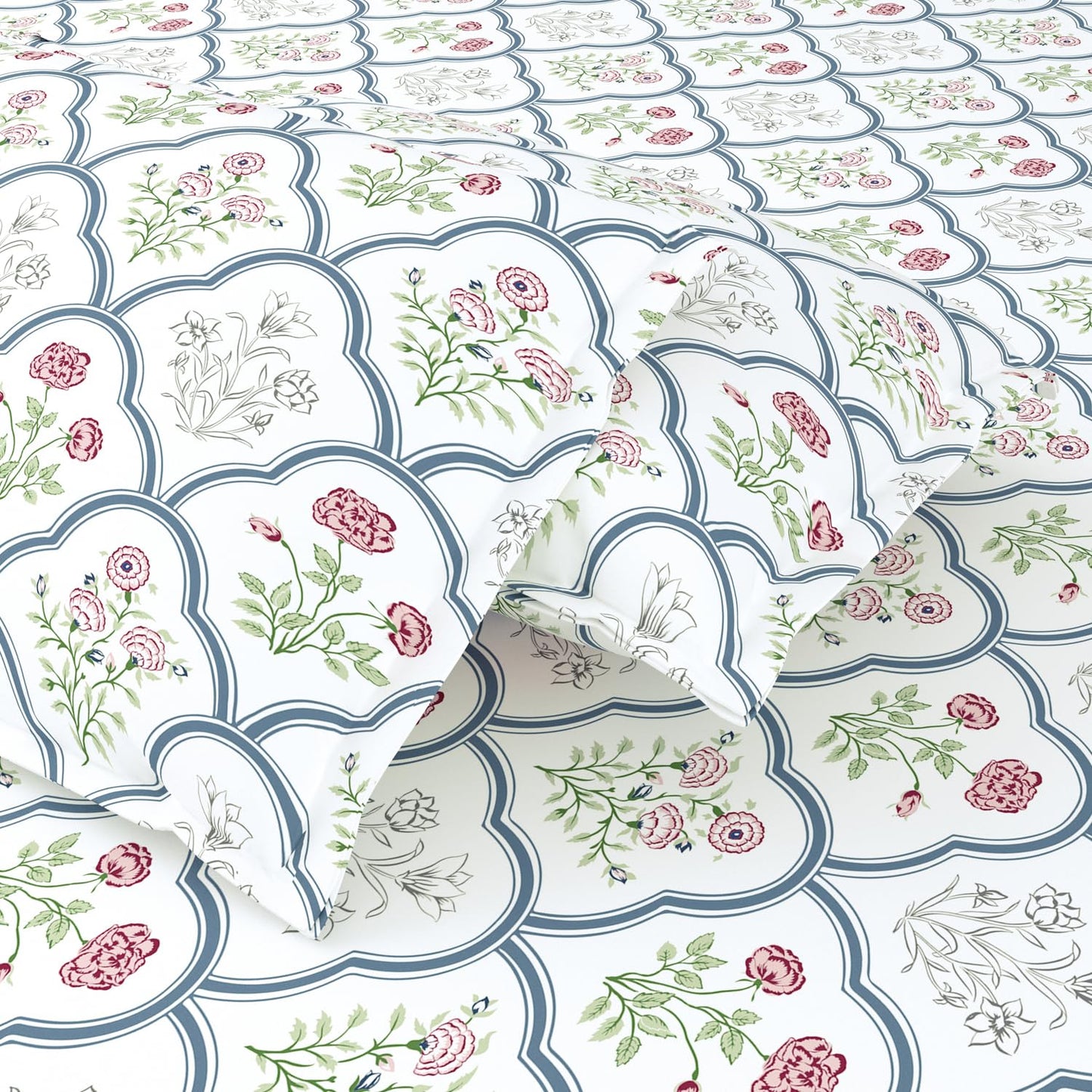 Luxor Home 5-Piece Embroidered Bedsheet Set – King Size