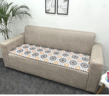 Ethnic Printed Velvet Sofa Cover Set – 3 Seater