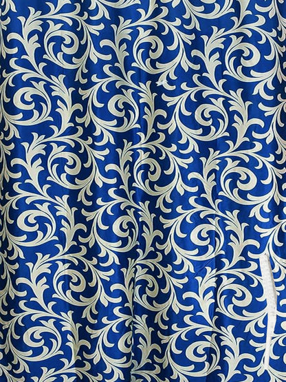 Floral Print Polyester Standard Curtain Pack of 2