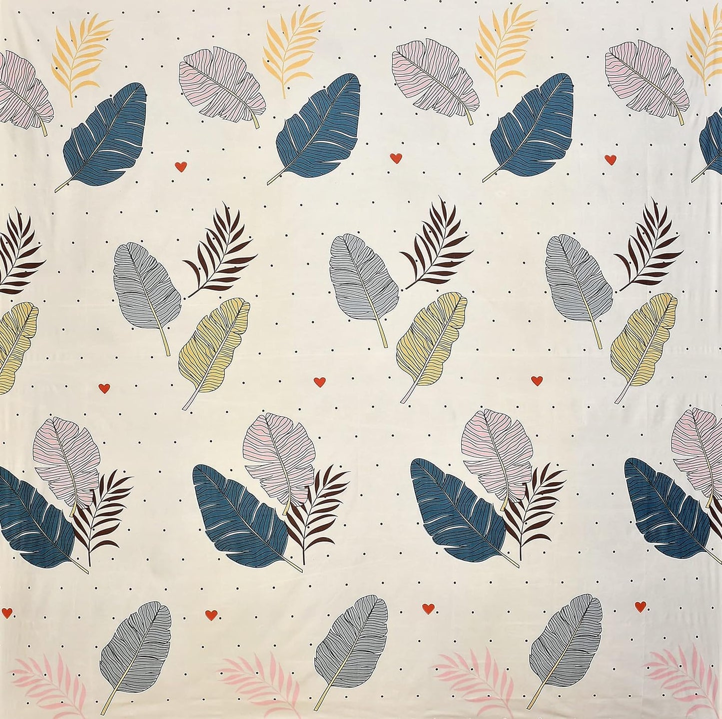 Flora Cotton 5-Piece Botanical Bedsheet Set – Double Size