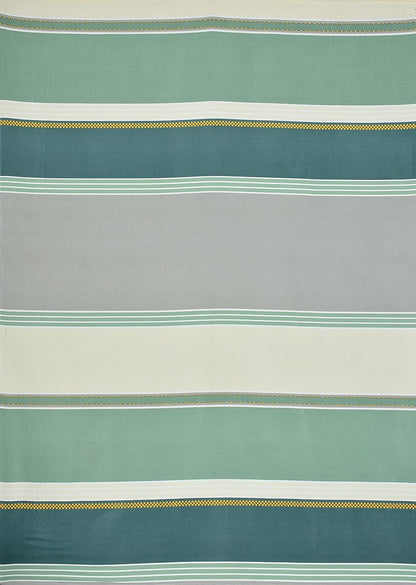 Multicolor Stripe Pattern Premium Glace Cotton Double King Size Bedsheet Set