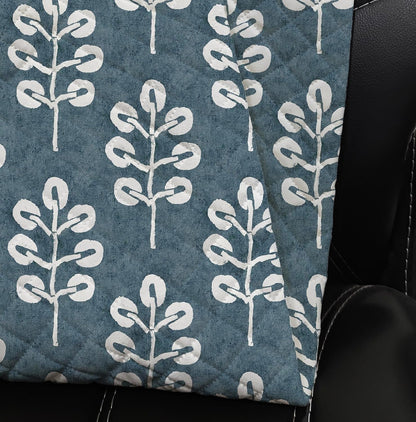 Botanical Velvet Sofa Mat Set – 3 Seater