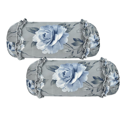 Floral Collection Frill Cotton Diwan Set – 8 Piece