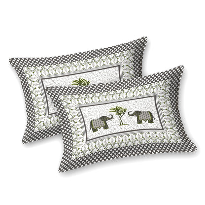 EthniSoft Pure Cotton King Size Bedsheet Set