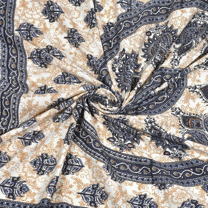 Jaipuri Ethnic 100% Cotton Double Bedsheet Set with 2 Pillow Covers – Multicolor