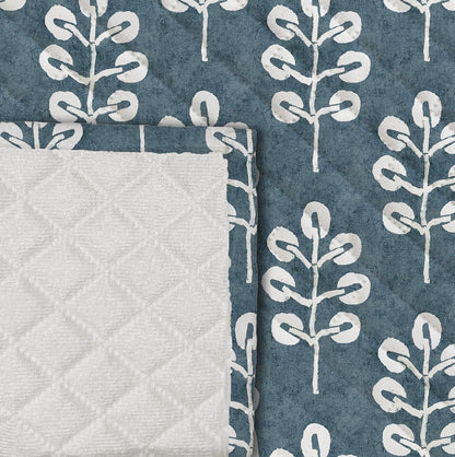 Botanical Velvet Sofa Mat Set – 3 Seater