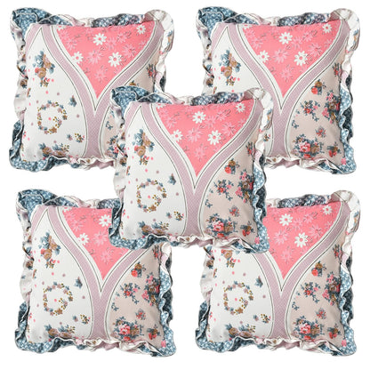Royal Bloom Frill Designer Diwan Set - 8 Piece