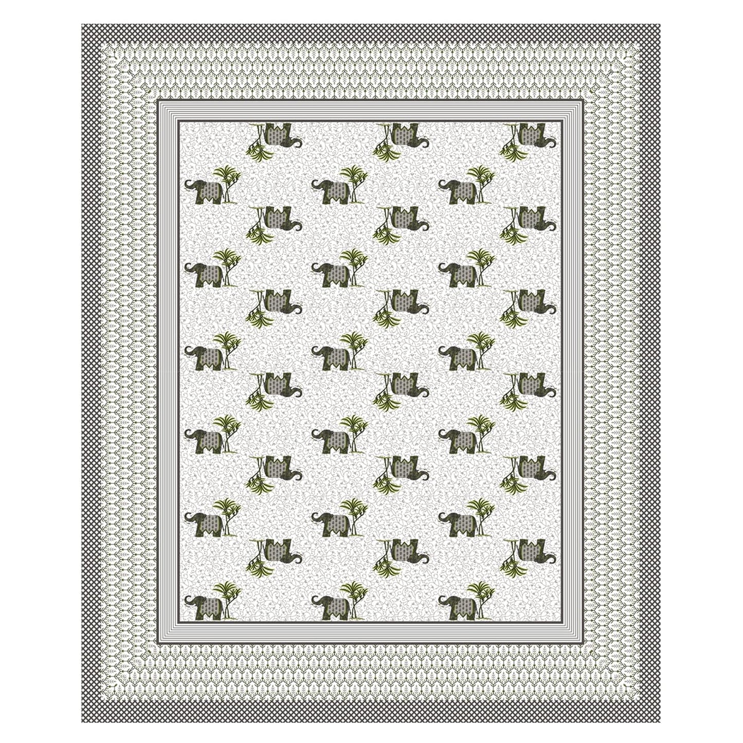 EthniSoft Pure Cotton King Size Bedsheet Set