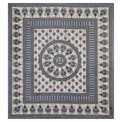 Jaipuri Ethnic 100% Cotton Double Bedsheet Set with 2 Pillow Covers – Multicolor