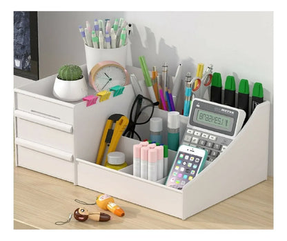 Multi-Slot Design Stylish Makeup Organizer – Countertop Storage