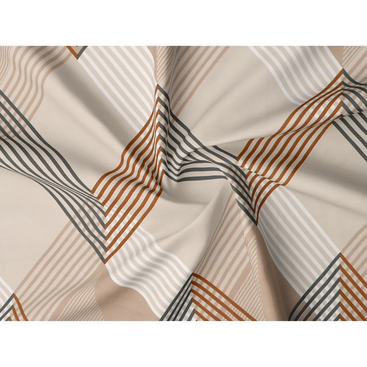 Royal Weave – 5 Piece Embroidered Glace Cotton Bedsheet Set