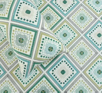Emerald Green Cotton King Size Quilted Bedsheet Set - 5-Piece
