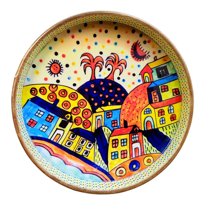 WhimsyTown Hand-Enamelled MDF Tray Set – Pack of 2