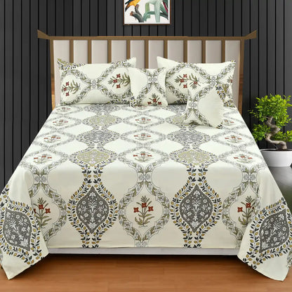 Porcelain Premium King Size Quilted Bedding Sets - 5 Pieces