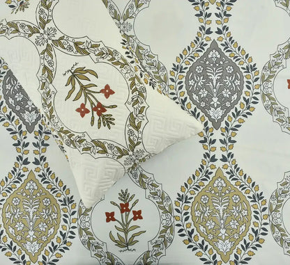 Porcelain Premium King Size Quilted Bedding Sets - 5 Pieces