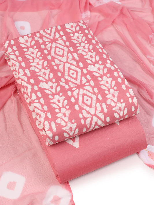 Batik Charm Cotton viscose blend Dress Material