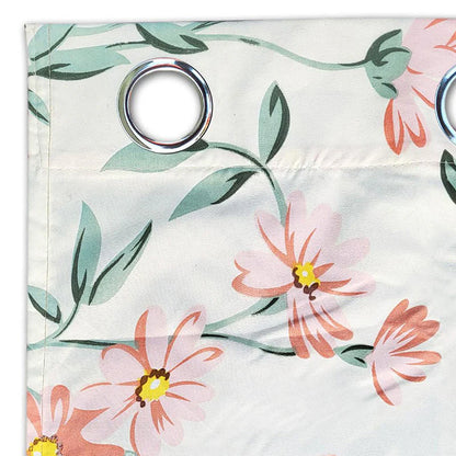 Floral Whispers Cotton Curtain for Home Decor Pack of 2